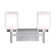 Latitude Run® Black Wall Light, Modern 2 Light Black Bathroom Vanity